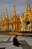 Yangon Myanmar. Shwedagon Pagoda (the Golden Stupa).  